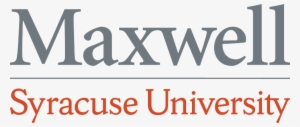 Maxwell Vertical Configuration Featuring School Wordmark - Maxwell Syracuse University Logo