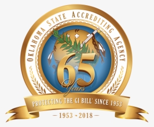 65 Years Logo - Oklahoma State Flag