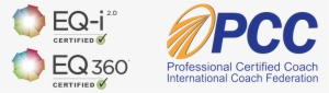 Eq-i Certification Logos And Pcc Logo - Professional Certificate Coach Logo