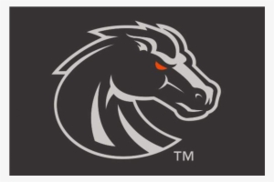 Boise State Bronco Logo Black