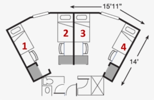 Double Occupancy Room In A Four Person Suite - Boise State Towers Hall Room