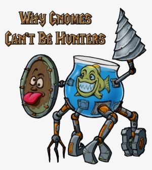 Why - Gnomes Can't Be Hunters Trucker Hat, White And Black,