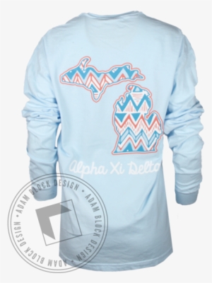 Alpha Xi Delta Chevron Longsleeve Shirt - Long-sleeved T-shirt