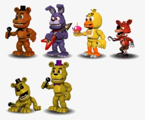 Editaccurate Fnaf 1 Characters - Fnaf World Accurate