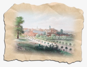 Prřelouč Kolorovaná Litografie - Přelouč Historické