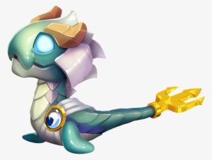 Poseidon Dragon Baby - Dragon City Dragon Poseidon Bebe