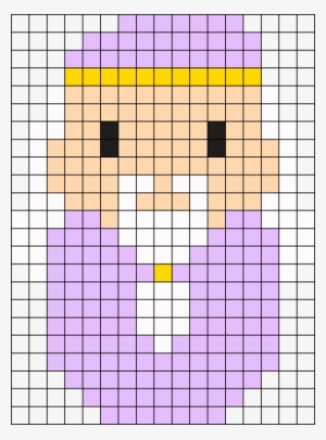 Dumbledore Perler Bead Pattern / Bead Sprite - Minecraft Girl Pixel Art