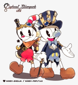 Cuphead And Mugman On Steampunk Style - Steampunk Cuphead