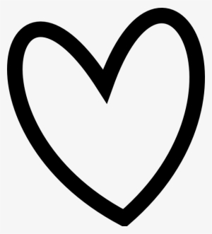Black Heart Outlines - Heart Clipart Black And White