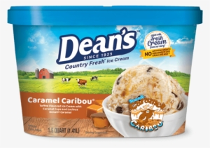 Dean's Premium Caramel Caribou Ice Cream - Sea Salt Caramel Cheesecake Ice Cream