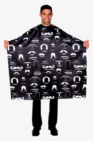 Betty Dain Mustache Black Cape - Betty Dain Mustache