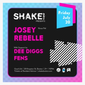Shake Boston - July 20 - Instagram - Graphic Design