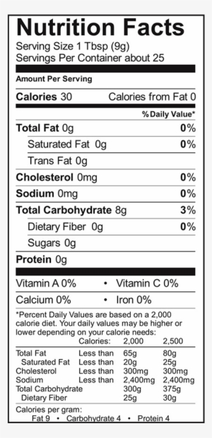 Gluten Free Non-gmo Corn Starch - Monster White Nutrition Facts