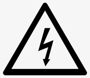 Small - High Voltage Sign Black And White