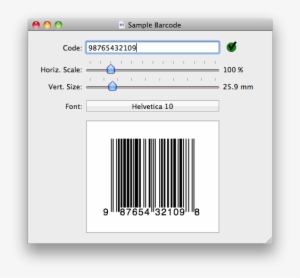 A Upc-a Bar Code Application For Mac Os X - Barcode