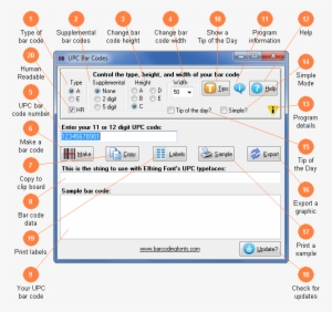Software Utility To Make A Upc Bar Code - Software License