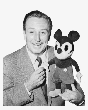 Disney, Hollywood, Walt - Walt Disney And Mickey Mouse Transparent