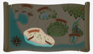 Isle Of Write Treasure Map Sharing Shores - Treasure Map