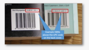 Example Isbns Above The Upc Code On The Back Cover - Isbn On A Book