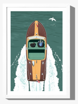 Rkr Riviera Chris Craft I Art Print