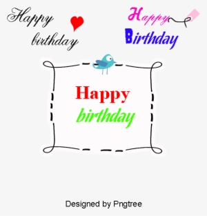 Vector Happy Birthday Wordart, Happy Birthday Wordart, - Vector Graphics