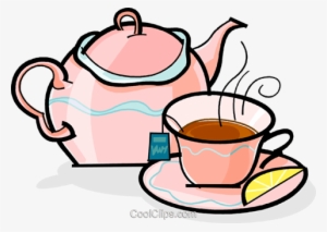 Teapot And Cup Of Tea Royalty Free Vector Clip Art - Cup Of Tea Clip Art