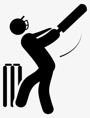 Clipart Transparent Player With Bat Svg Png Icon Free - Cricket Icon Png Vector