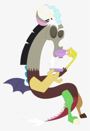 Porygon2z, Discord, Drinking, Food, Safe, Simple Background, - The Mad Hatter