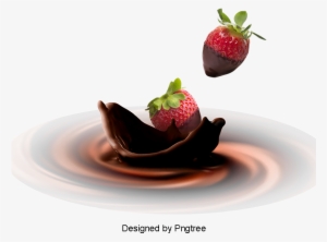 Strawberry Chocolate, Watermark, Milk Splash, Milk - Milk