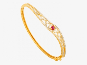 Pink Dotted Wonder Gold Bracelet - Bracelet