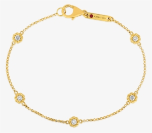 Roberto Coin 18k Yellow Gold Bracelet With Alternating - Body Jewelry
