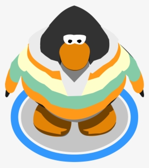 Tri Color Rugby Shirt In Game - Red Penguin Club Penguin