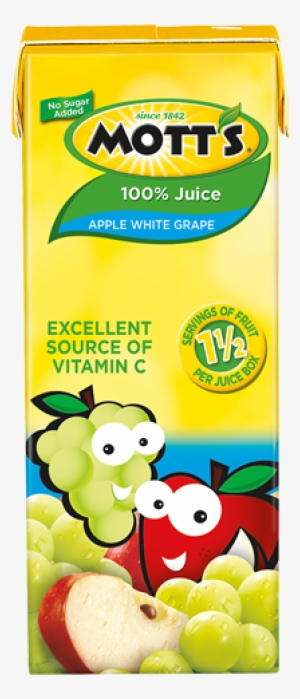 Mott's 100% Apple White Grape Juice - Motts White Grape Juice