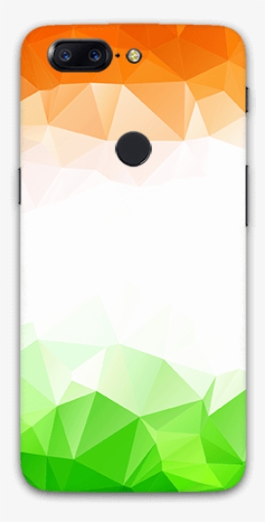 Triangle Geometrical With Indian Tricolor Oneplus 5t - Smartphone