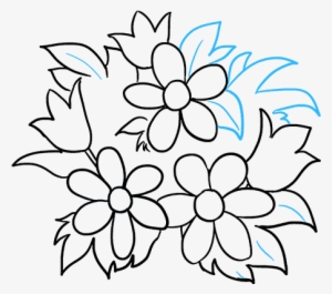 How To Draw Flower Bouquet - Drawing