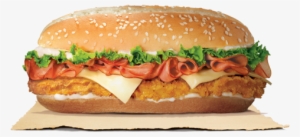 The French Long Chicken Burger - Burger King Long Chicken
