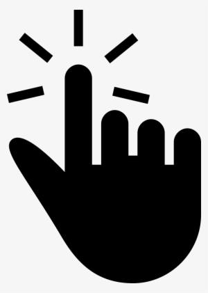 One Finger Tap Gesture Of Black Hand Symbol Comments - Ease Of Use Icon