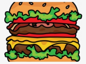 Drawn Burger Cheese - Burger Drawing Png