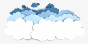 Papercutting Cloud - Transparent Clouds Vector Png