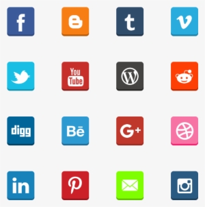 Free Flat 3d Social Buttons - Youtube