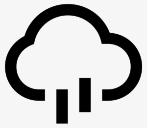 Rain Cloud Icon - Cloud With Rain Png Icon