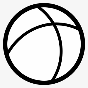 Ball Clipart Line Drawing - Ball Icon Black And White