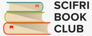 Illustrated Stack Of Books With Text "scifri Book