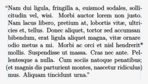 Hanging Punctuation - Information