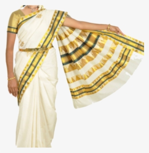 Kerala-saree - Kerala Saree Model Png