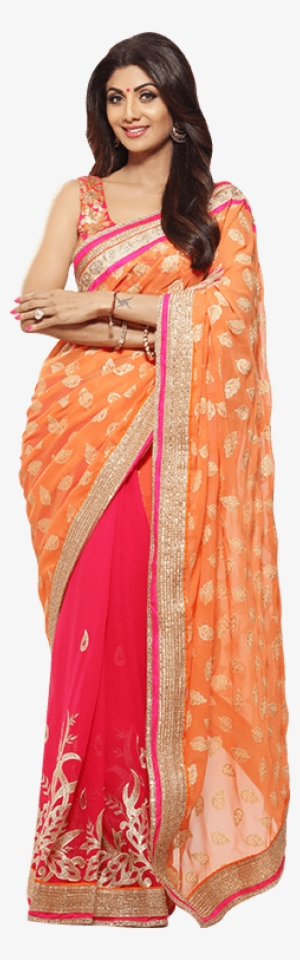 Shilpa Shetty Kundra Designer Sarees On Homeshop18 - Rajasthani Mirror Work Sarees