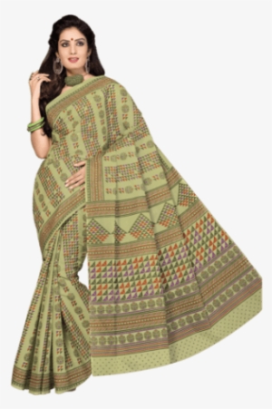Womens Printed Cotton Saree - Cotton Saree For Women