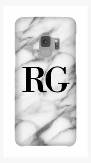 Personalised Pentelic Marble Initials Samsung Galaxy - Samsung Galaxy S9+