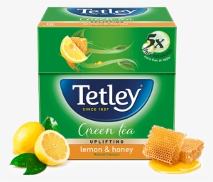 Green Tea Lemon & Honey 10s - Tetley Green Tea Lemon And Honey 100 Tea Bags