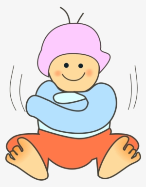 Baby Wear In Winter - Sitting Baby Png Vector